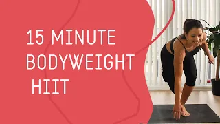 15 MINUTE CARDIO WORKOUT - BODYWEIGHT DONE BAREFOOT