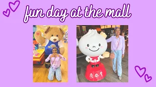 fun mall vlog ♡ build-a-bear workskshop, food, shopping, & games