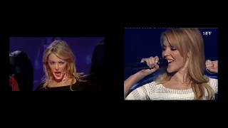 Side-by-side: Slow (live 2004) by Kylie Minogue