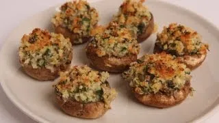 Breadcrumb Stuffed Mushrooms Recipe - Laura Vitale - Laura in the Kitchen Episode 330