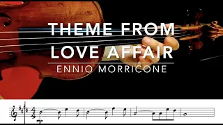 Theme From "Love Affair" by Ennio Morricone (With Score)