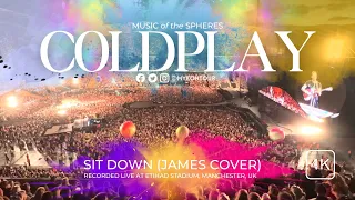 COLDPLAY - Sit down (James Cover) - Manchester, UK 2023 OPENING NIGHT [4K]