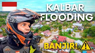 FLOODING in West Kalimantan on a Motorcycle (1000km Journey)