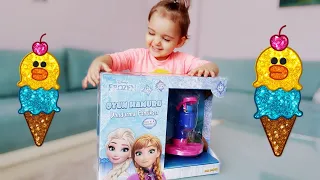 ELSA ve ANNA FROZEN❄ oyun hamuru dondurma makinesi açtık🍦🍧