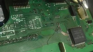 Corrosion damaged icom ic 77 cpu no