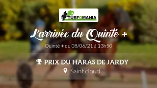 Turfomania Arrivée quinté du Mardi 08 Juin 2021