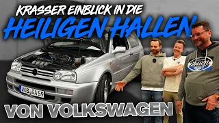 Die heiligen Hallen von VW - Über 300 Autos von Käfer bis Rekordfahrzeug unter Verschluss!