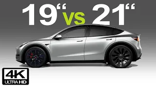 Tesla Model Y - 19" vs 21" wheels: The moment of truth!
