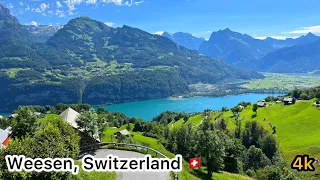 Weesen, Walensee in Switzerland [4k]