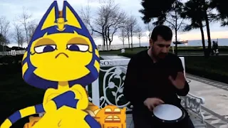 Ankha vibing to Ievan Polkka Cat Vibing To Music | Cat Vibing Meme