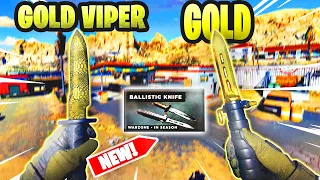 Gold/Gold Viper "BALLISTIC KNIFE" Gameplay + Showcase (Season 3 Class Setup)