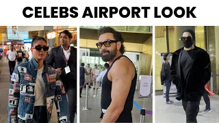 Celebs Airport Look: Kareena Kapoor Khan's denim look is a steal deal | Ranveer Singh | Bobby Deol