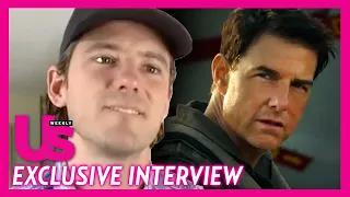 Top Gun Maverick Star Lewis Pullman On Tom Cruise Work Ethic, Beach Scene, & More