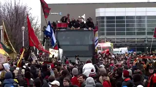 VIDEO: A cold MLS victory parade