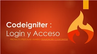 6.- Proyecto Codeigniter : Sistema de Login (2)