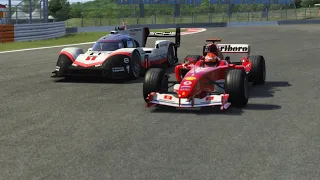 F1 Ferrari F2004 Schumacher vs Porsche 919 Hybrid Evo at Fuji Speedway GP Short