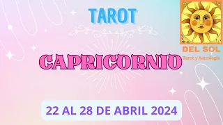 ♑Capricornio Semanal 22 al 28 de Abril 2024 Conversación sanadora!😲