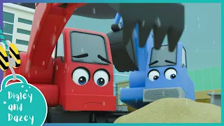 Scout's Rescue | Digley and Dazey | Kids Construction Truck Cartoons