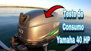 Teste de consumo Yamaha 40 HP