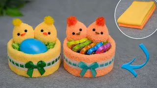 Everything ingenious is SIMPLE🐤Wonderful chickens from a TOWEL🥚Easter IDEAS easy and fast🐣