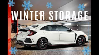 Winter storing my Civic Type R on a BUDGET!