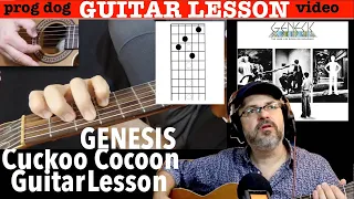 GENESIS "Cuckoo Cocoon" GUITAR LESSON [The Lamb Lies Down on Broadway]