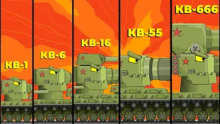 Эволюция Гибридов КВ-6  Мультики про танки - Cartoon about tanks