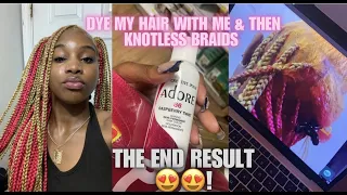 dye my hair with me! PINK & BLONDE on natural hair (NO bleach) 💛 episode 1