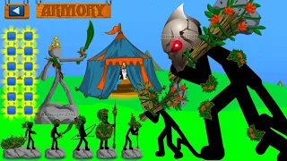 STICKMAN LEGION EQUIP LEAF ARMOR FULL TROOP FINAL BOSS | Stick War Legacy Mod