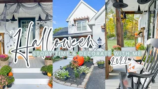 HALLOWEEN STORY TIME & DECORATE WITH ME // OUTDOOR HALLOWEEN DECOR // CHARLOTTE GROVE FARMHOUSE