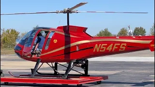 Enstrom 480B Startup and Takeoff