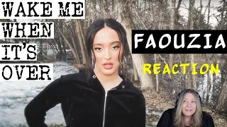 Reaction - Faouzia - Wake Me When It's Over | Angie - Reaction Talk