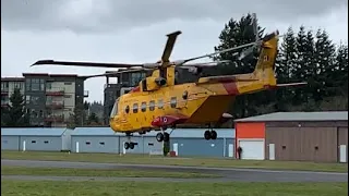 CH149 Cormorant takeoff Courtenay Airpark