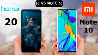 Honor 20 vs Xiaomi Mi Note 10