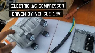 Converting any car AC to 12V Electric R134a Airconditioner Compressor from belt driven.