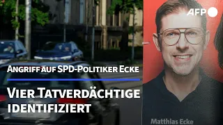 Angriff auf SPD-Politiker Ecke: Vier Tatverdächtige identifiziert | AFP