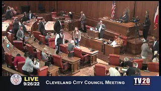 Cleveland City Council Meeting, September 26, 2022