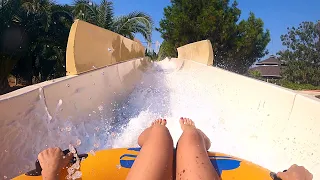 Water Coaster Water Slide at Adaland Aquapark in Kusadasi, Turkey