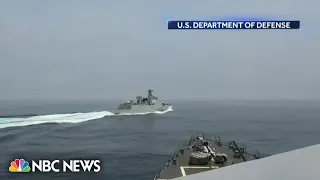 U.S. releases video of close call with China in the Taiwan Strait