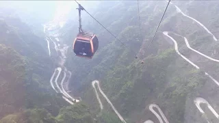 Tianmen Mountain Cableway in Zhangjiajie China 天門山