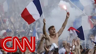 France celebrates 4-2 World Cup win over Croatia