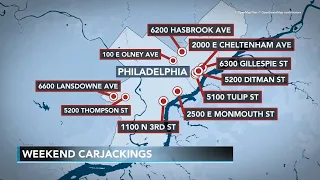 10 carjackings reported in Philadelphia this past weekend