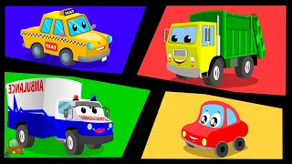 Street Vehicles Song for Kindergarten Kids by Little Red Car