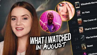 What I watched in August 2022 | Movie and TV Letterboxd Wrap Up  | Spookyastronauts