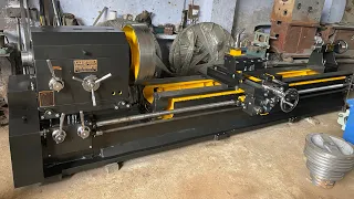 14ft Heavy duty lathe, 20”bed, 15”centre cont:- 7696584207,7696498550