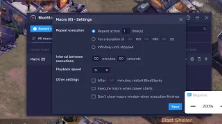 how to set up macro's on bluestacks