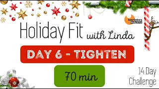 70 Min Total Body Step & Pilates Ball Workout - Barlates HOLIDAY FIT 14 DAY Challenge Day 6 Tighten