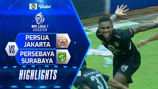Highlights - PERSIJA Jakarta VS PERSEBAYA Surabaya | BRI LIGA 1 2022/2023