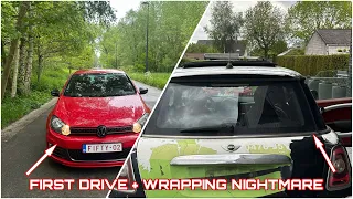 FINALY GOT ME DRIVING LICENSE ( GOLF MK6 GTI PULS, POV DRIVE + MINI COOPER UNWRAPPING NIGHTMARE! ) 💥