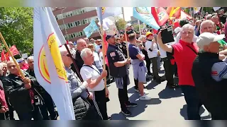 Prvomajski protest Skopje Macedonia 2023